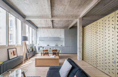 loft voltaire - miniappartamento monolocale a parigi in stile industrial