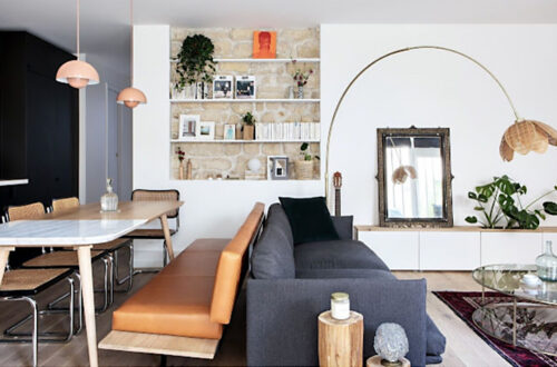 mini loft parigino - soggiorno e tavolo