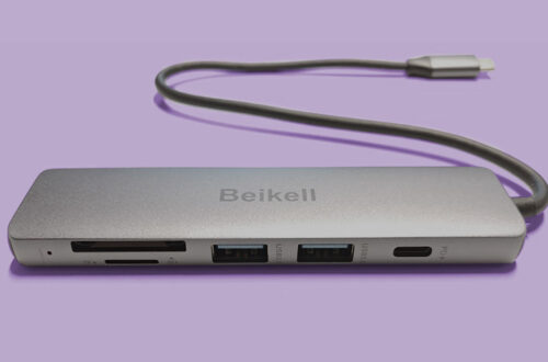 Hub USB Beikell - due prese usb 3.0 totali, una Type c e due memorie.