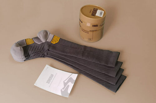 gambaletto sportivo - calza a compressione per risalita venosa - 4 calze sonoran